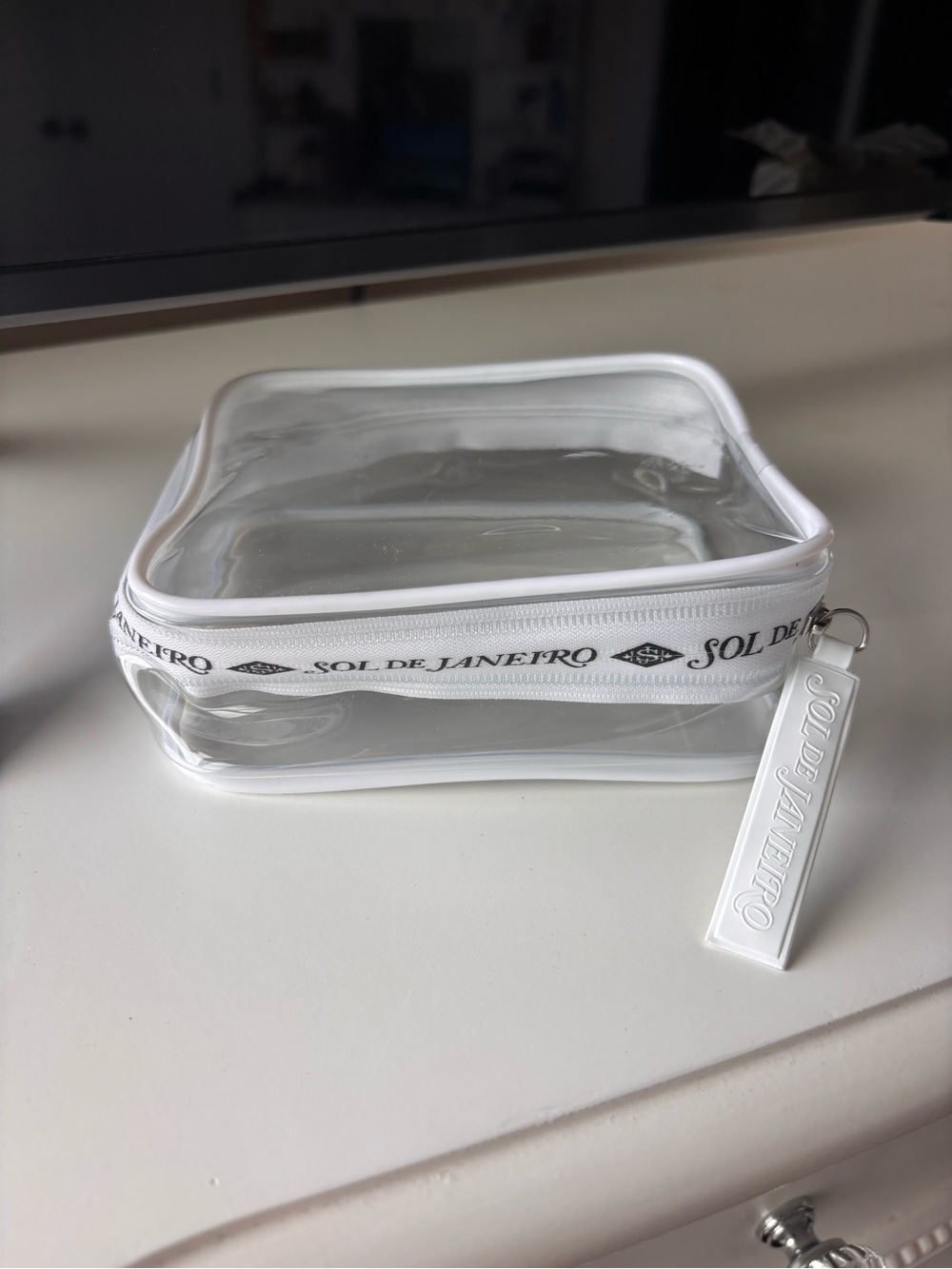 Sol De Janeiro Clear Makeup Bag Cosmetic Bag Brand New